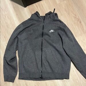 Nike Men's Charcoal Full-Zip Hoodie